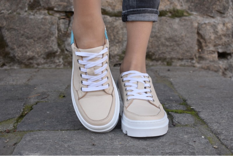 ZERON / BEIGE & BLUE