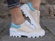 ZERON / BEIGE & BLUE