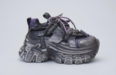 8989-9 / BLACK & PURPLE